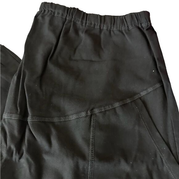 NWOT - Maternity Black Cotton Joggers with Pockets Athletic - Size XL - Picture 2 of 5